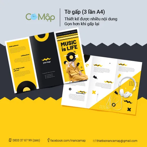 Tờ gấp - Giúp tối đa hóa diện tích quảng cáo