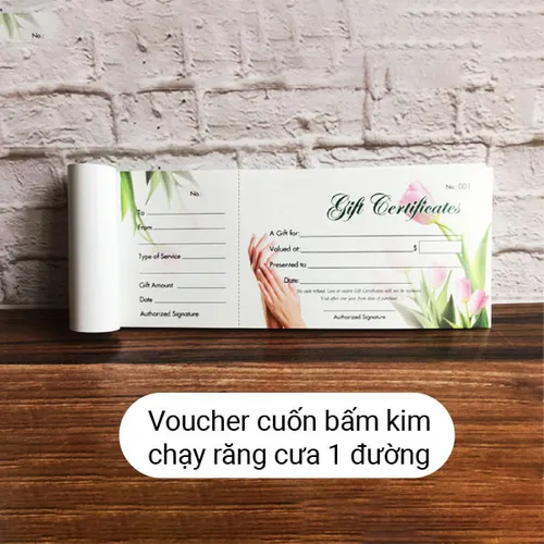 Voucher cuốn - Tiết kiệm chi phí in ấn, dễ quản lý số lượng