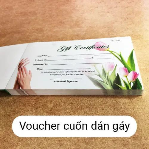 Voucher cuốn - Tiết kiệm chi phí in ấn, dễ quản lý số lượng