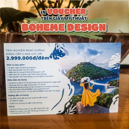 Khác biệt và Độc đáo - Tạo dấu ấn riêng với voucher in trên giấy mỹ thuật