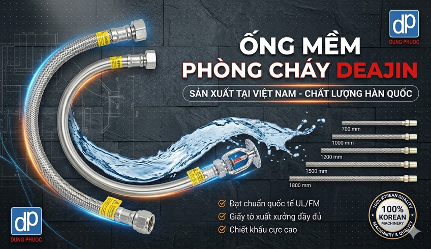 Ống Mềm Sprinkler Deajin Hàn Quốc Giá Tốt Nhất