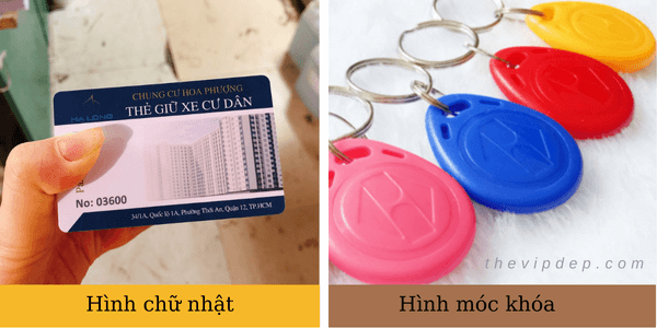 Thẻ giữ xe thông minh tầm gần Thẻ giữ xe thông minh tầm gần