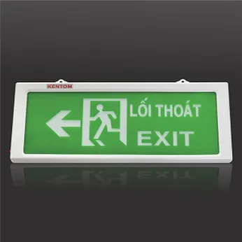 Đèn exit lối thoát KenTom KT 680 (1 mặt) và KT 690 (2 mặt)