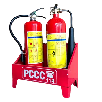Kệ Đôi Đựng 2 Bình Chữa Cháy