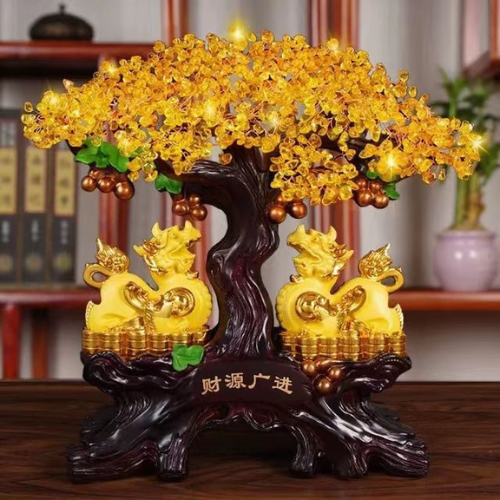 Cây Kim Tiền cặp tỳ hưu vàng Cây Kim Tiền cặp tỳ hưu vàng