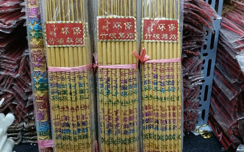 Nhang than tre không khói màu Nhũ Vàng 50cm