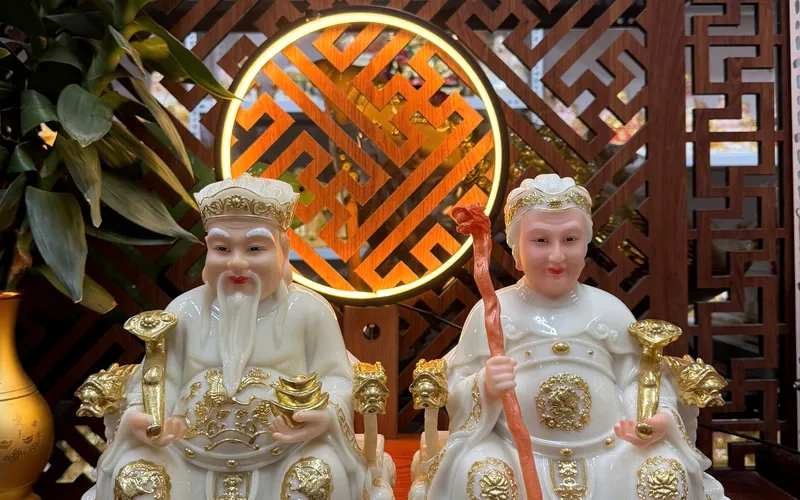 Ông Bà Thổ Địa màu Trắng 