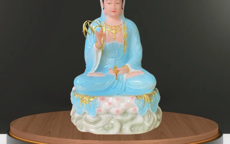 Tượng Quan Thế Âm Bồ Tát ngồi đế mây