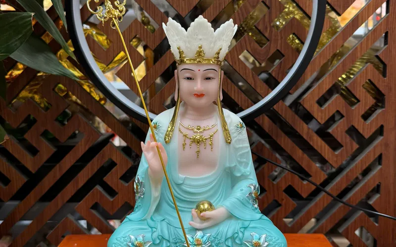 Bộ Ta Bà Tam Thánh Phật dạng đế sen non nước 