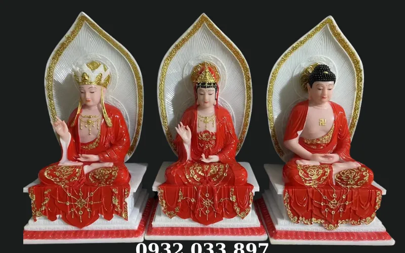 Ta Bà Tam Thánh Phật Lá Bồ Đề