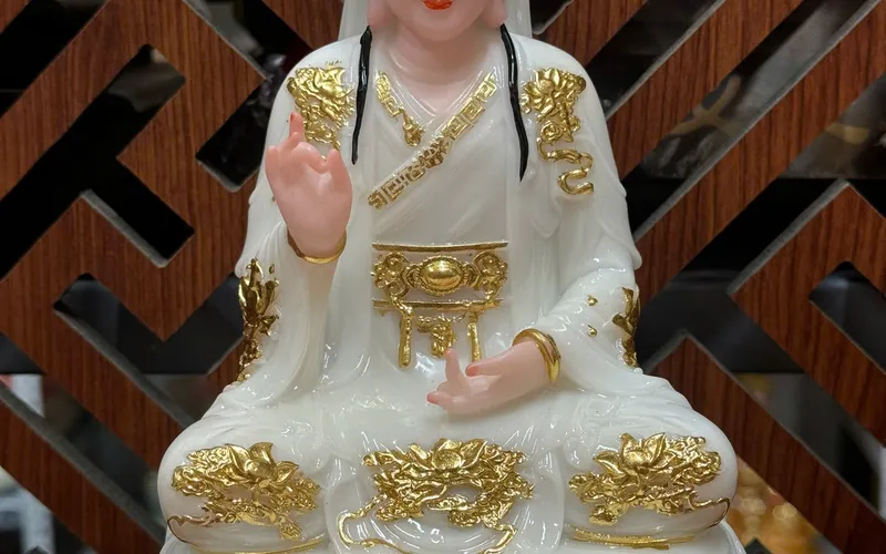 Bộ Ta Bà Tam Thánh Phật dạng đế sen non nước 