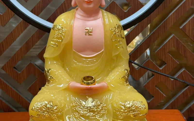 Bộ Ta Bà Tam Thánh Phật dạng đế sen non nước  