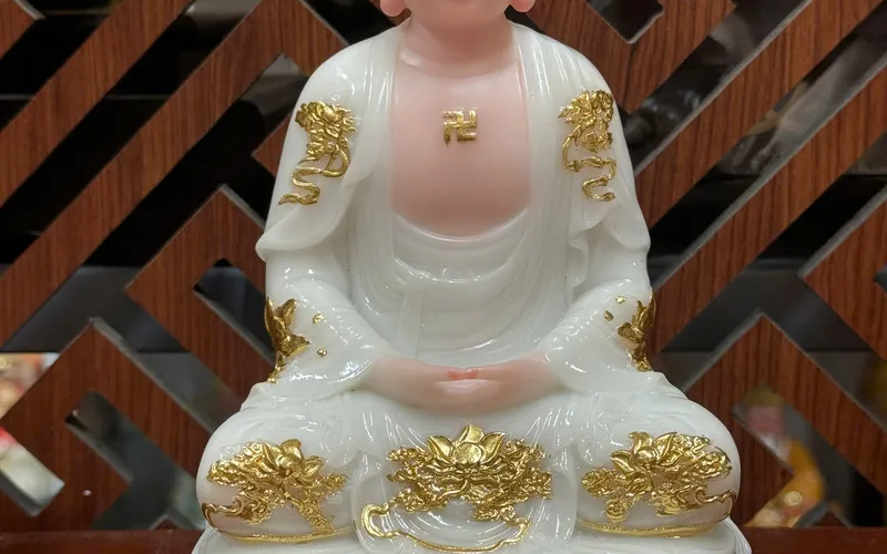 Bộ Ta Bà Tam Thánh Phật dạng đế sen non nước 