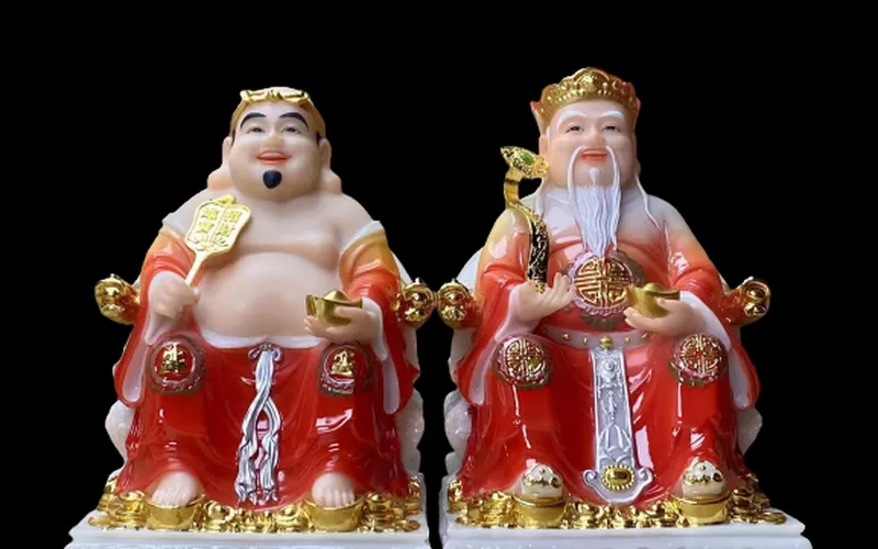 Cặp Thần Tài Thổ Địa đế vuông