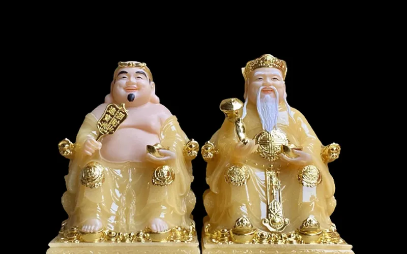 Cặp Thần Tài Thổ Địa đế vuông