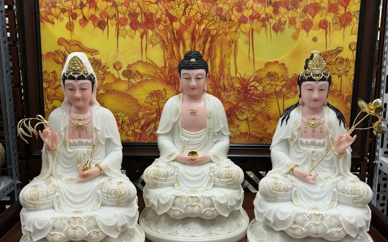 Tây Phương Tam Thánh Phật ngồi