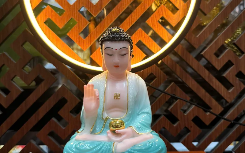 Tam Thánh Phật ngồi mẫu nhỏ