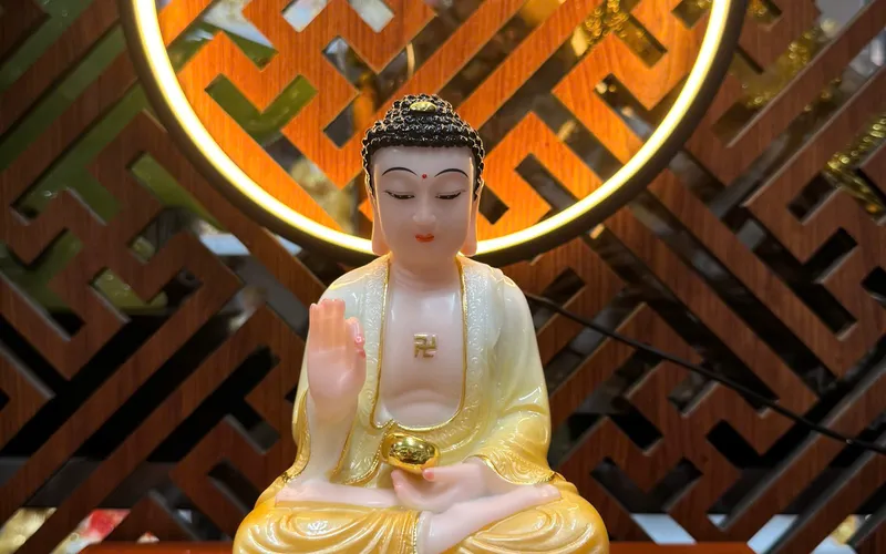 Tam Thánh Phật ngồi mẫu nhỏ