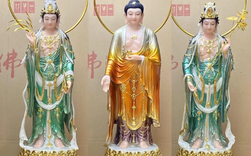 Bộ tượng Tây Phương Tam Thánh phật