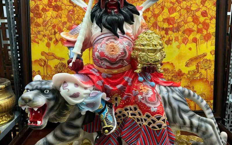 Tượng Võ Thần Tài Triệu Công Minh