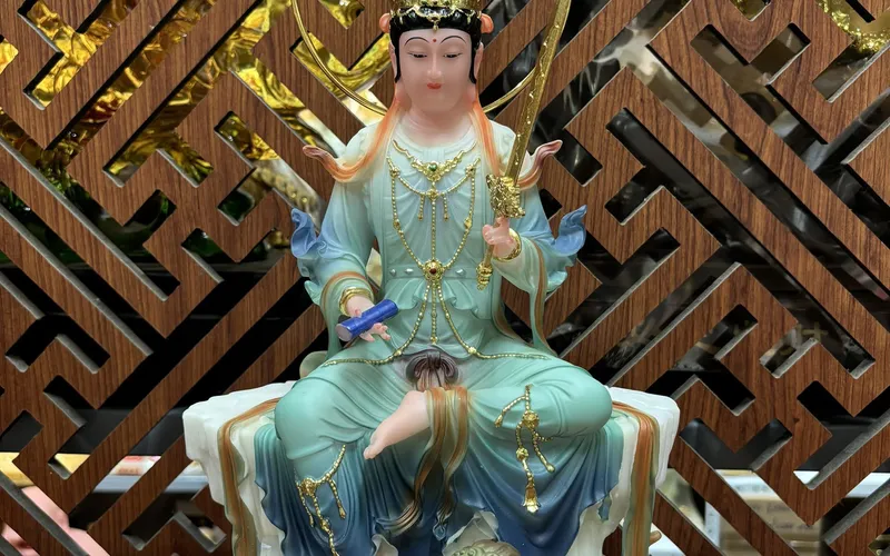 Văn Thù Phổ Hiền có Hào Quang