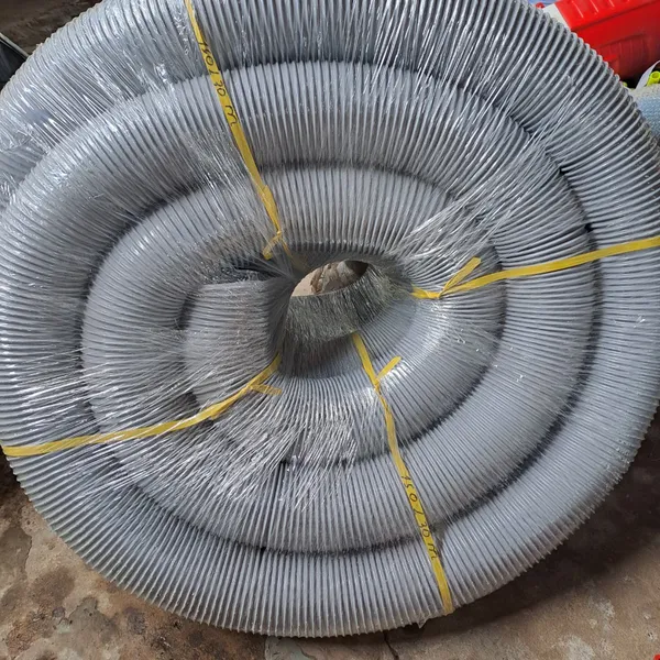 Ống Hút Bụi gân Nhựa Màu xám Phi 100
