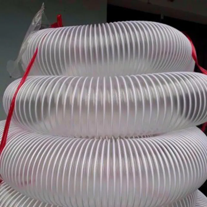  Ống nhựa gân nhựa màu trắng hút bụi