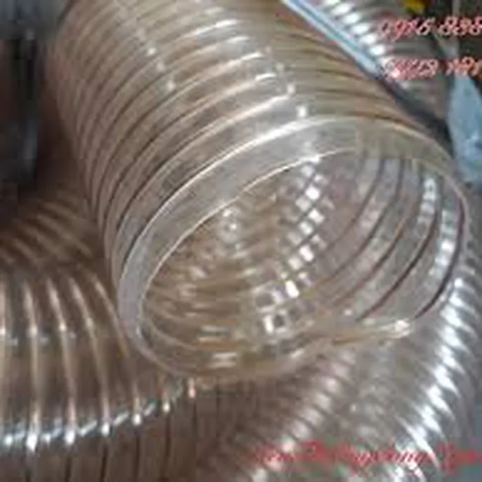 Ống nhựa PU lõi thép mạ đồng sử dụng cho máy cưa gỗ