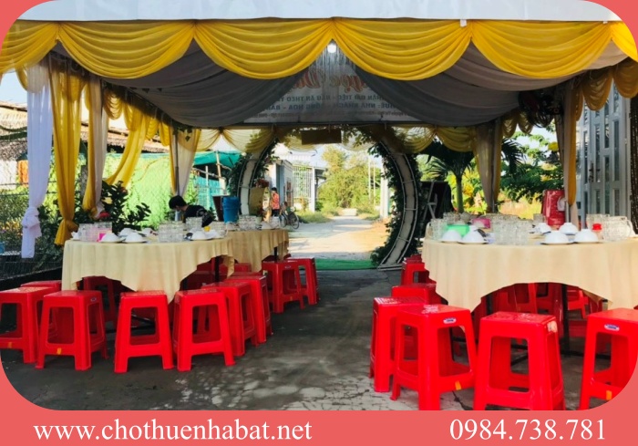 cho thuê nhà bạt đám cưới