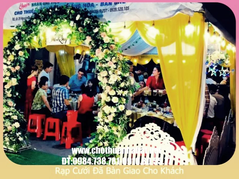 Sản xuất khung rạp đám cưới, bán khung rạp đám cưới
