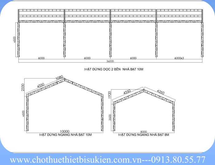 sản xuất nhà bạt không gian