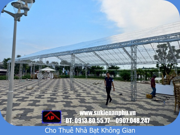 cho thuê nhà bạt trong suốt