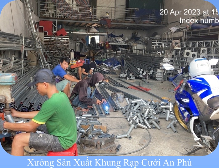 sản xuất khung rạp đám cưới sản xuất khung rạp đám cưới