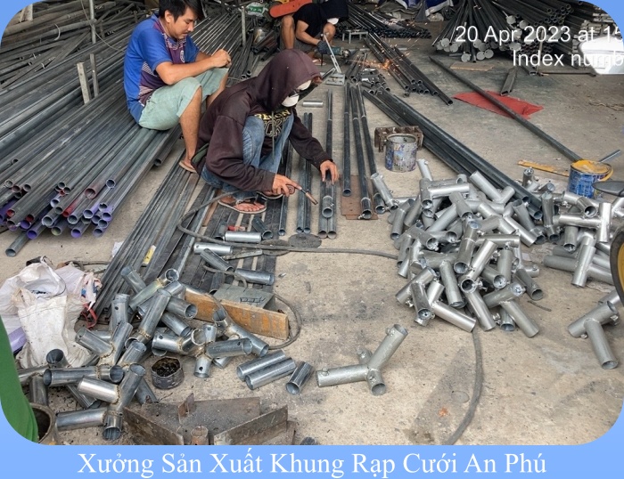 sản xuất khung rạp đám cưới sản xuất khung rạp đám cưới