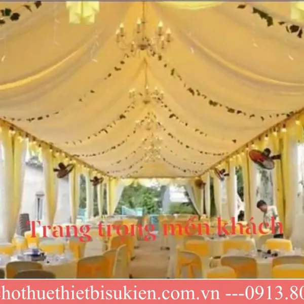 Sản xuất nhà bạt đám cưới