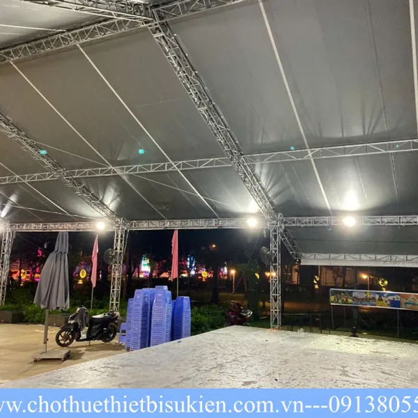 Cho thuê nhà bạt không gian khẩu độ lớn, báo giá nhà bạt không gian của An Phú