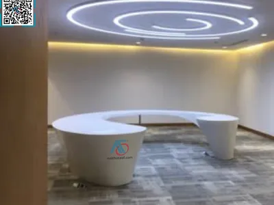 Thi Công Quầy Lễ Tân Sang Trọng Với Đá Nhân Tạo Solid Surface Tại TP. Hồ Chí Minh