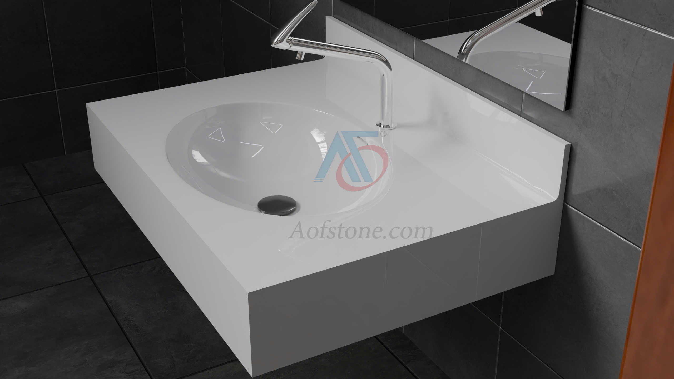 LAVABO LIỀN KHỐI ÂM BÀN HE-010