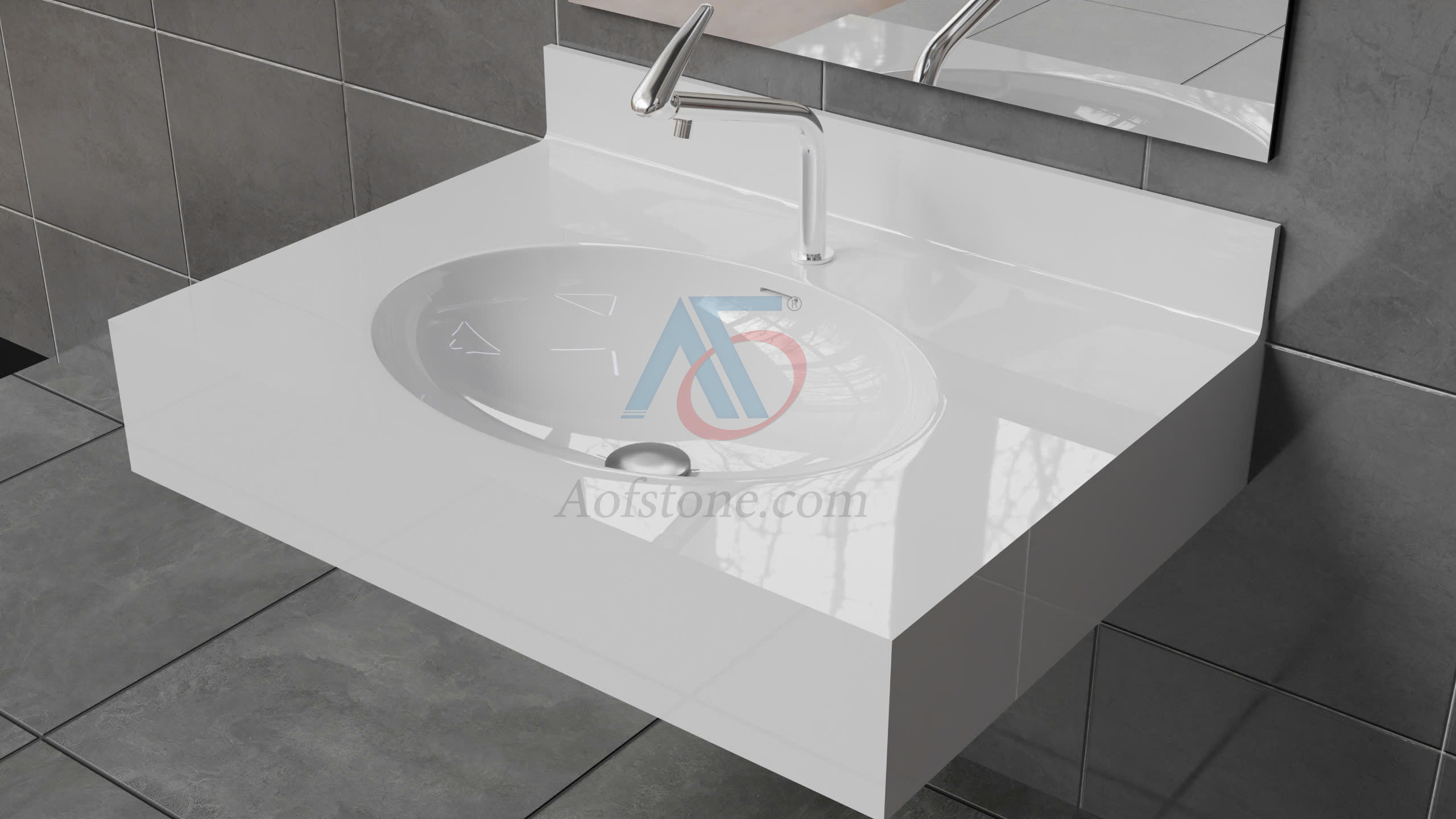 LAVABO LIỀN KHỐI ÂM BÀN HE-010