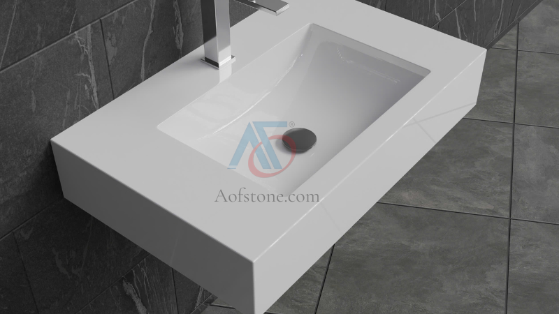 LAVABO LIỀN KHỐI ÂM BÀN MC-010