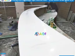 Thi Công Đá Solid Surface Chống Thấm Liền Mạch Cho Homestay – Văn Phòng Lào Cai, Hà Giang, Sơn La