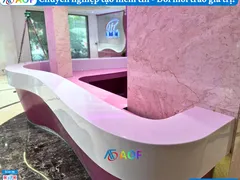  Thi Công Đá AOF Uốn Cong Liền Mạch Cho Quầy Bar/Resort Tại TP.HCM – Đồng Nai – Bình Dương
