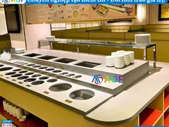 Thi công đá Solid Surface chống ố vàng, kháng khuẩn cho hệ thống bếp, quầy tại Thanh Hóa, Nghệ An, Hà Tĩnh