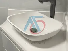 LAVABO DƯƠNG BÀN ĐÁ SOLID SURFACE HR011