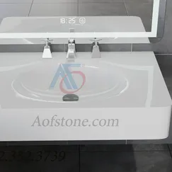 LAVABO LIỀN KHỐI ÂM BÀN 1 LÒNG VE010