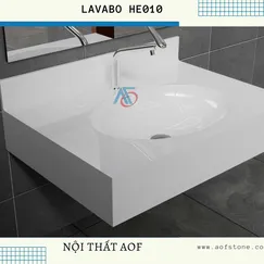 LAVABO LIỀN KHỐI ÂM BÀN HE-010