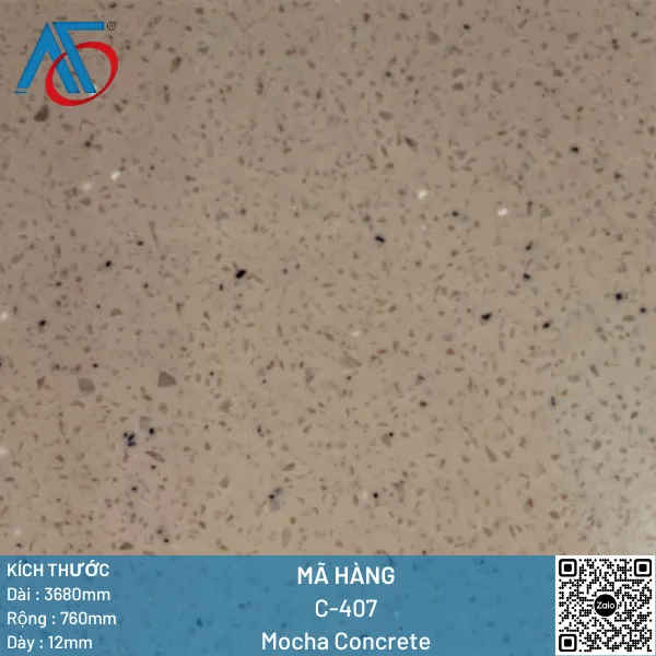 Solid Surface Stone G - 407 MOCHA CONCRETE