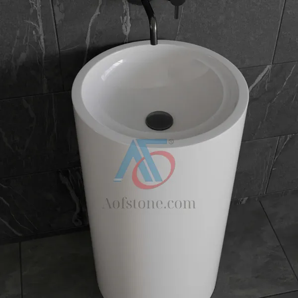 Solid Surface Freestanding Washbasins HC-010A