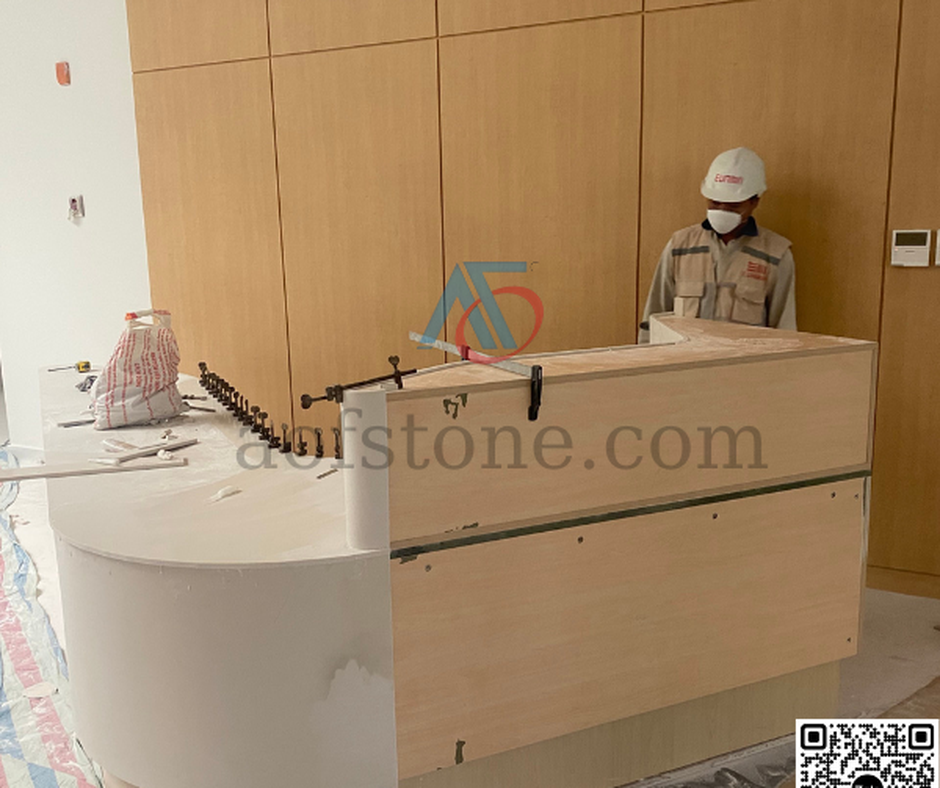 TỔNG HỢP NHỮNG MẪU QUẦY BẰNG ĐÁ NHÂN TẠO SOLID SURFACE