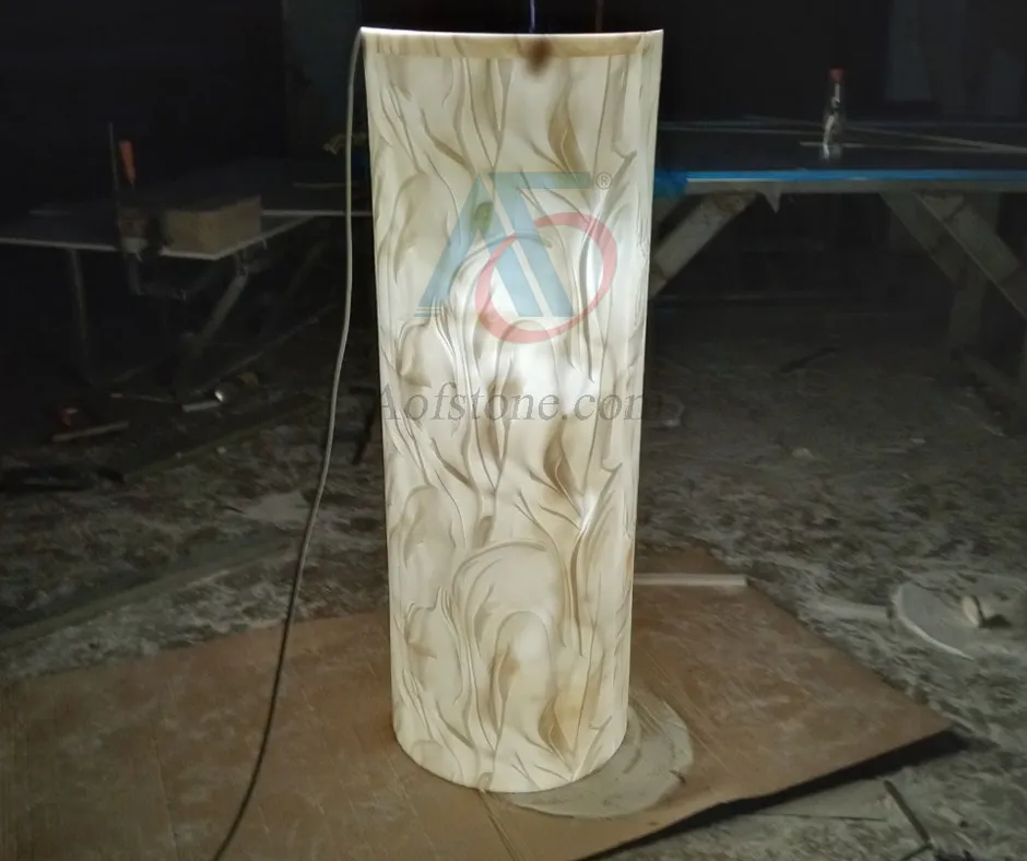 ĐÁ SOLID SURFACE XUYÊN SÁNG ELV-268 LUCENT MAGNOLIA